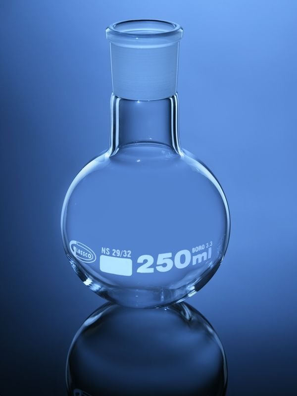 Glassco Round Bottom Flask pallone vetro collo singolo