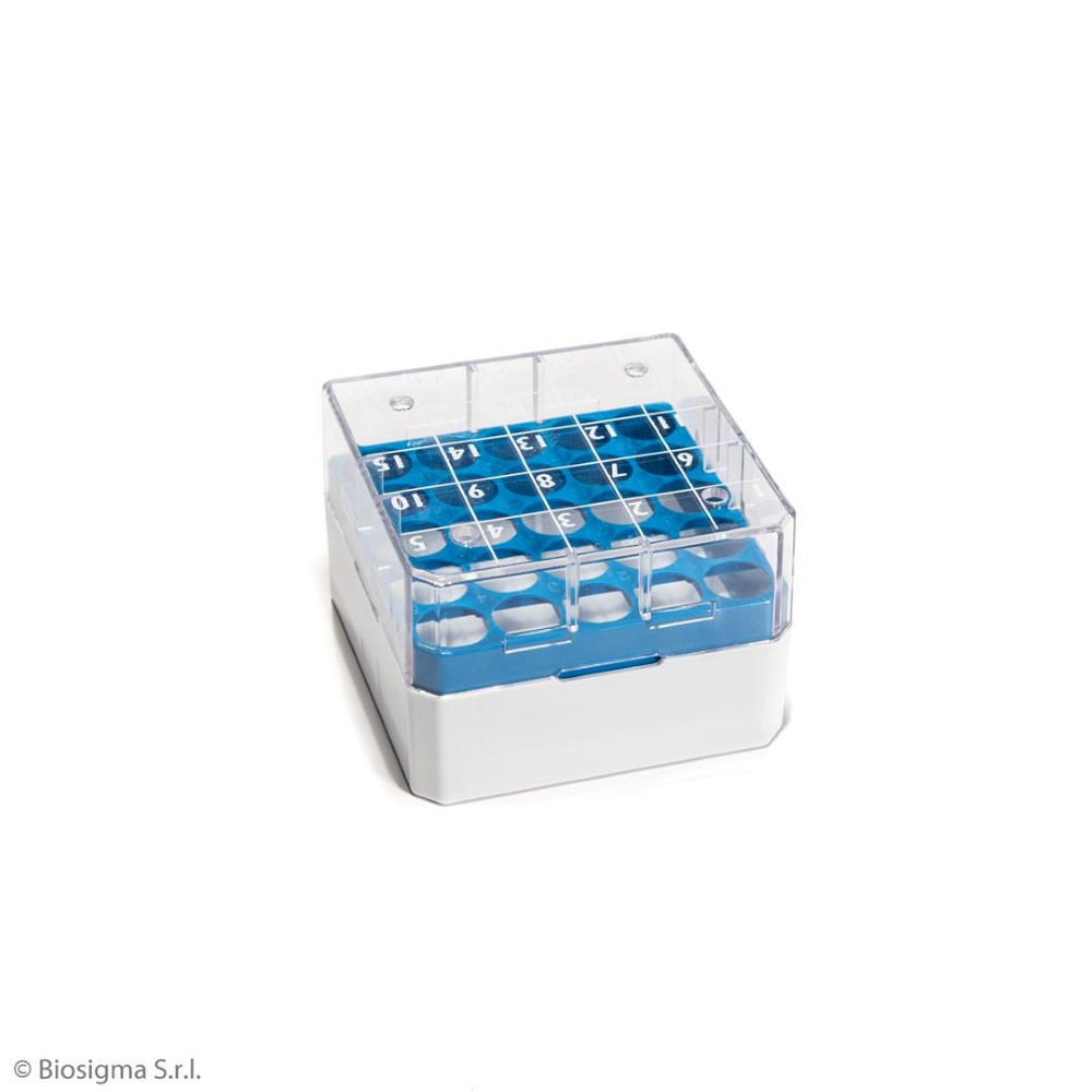 Biosigma BSM58025B/AZ cryobox 25 posti azzurra 1-2 ml