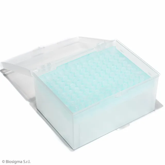 Biosigma BSR076 puntali pipetta 0,1-10 µl rack 96 pezzi