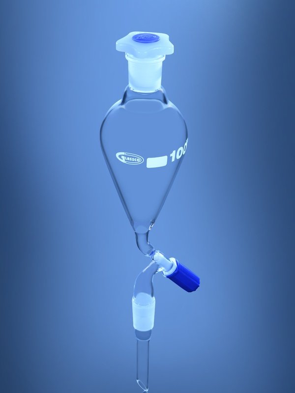 Glassco Imbuto Separatore Pera Valvola Spillo Vetro
