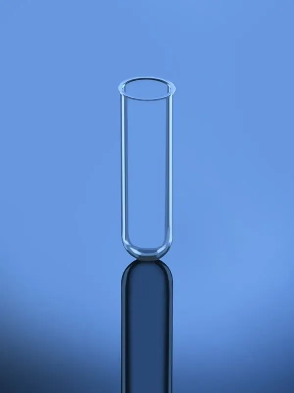Glassco Provette Durham 50x6 mm senza Bordo in Vetro