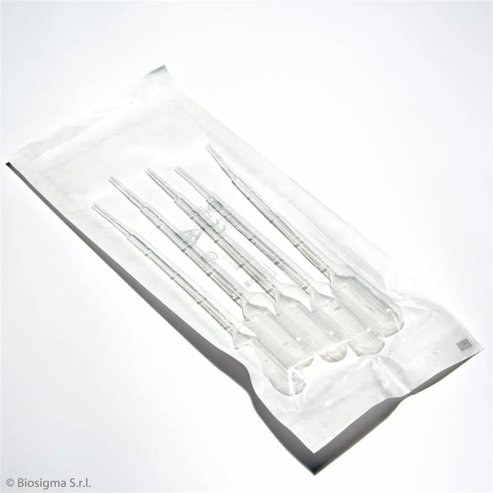 Biosigma BSV135 pipetta Pasteur 1 ml sterile 5 pezzi