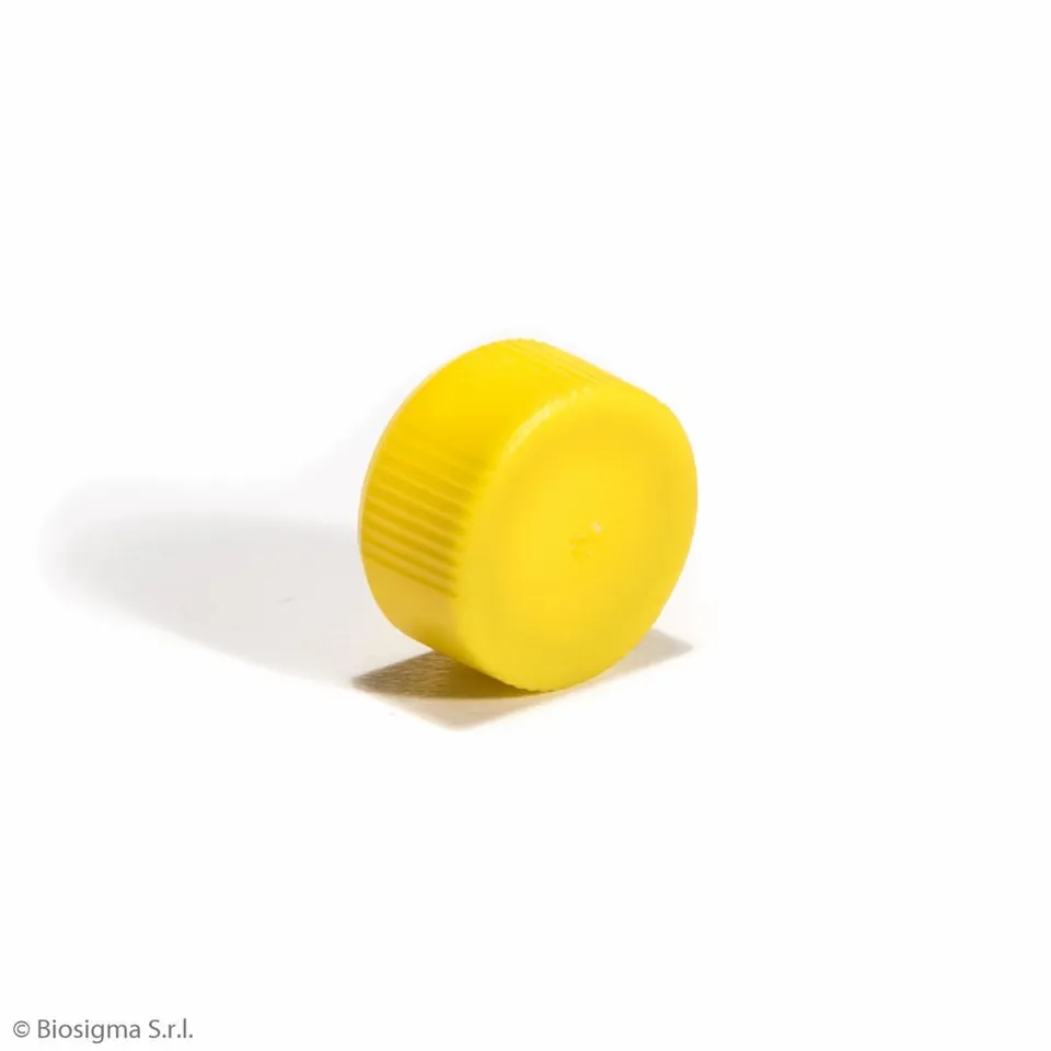 Biosigma CLEARLine CL810/G tappo vite giallo con O-Ring 3000 pz