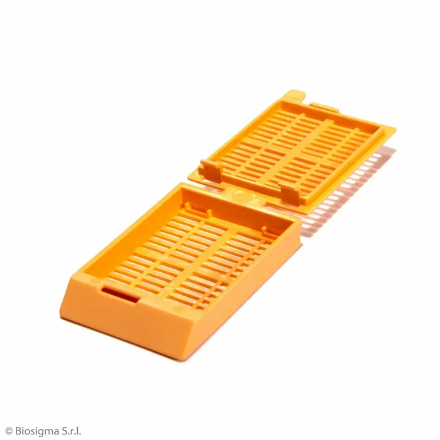 Biosigma BSI1027 cassette istologiche POM arancioni