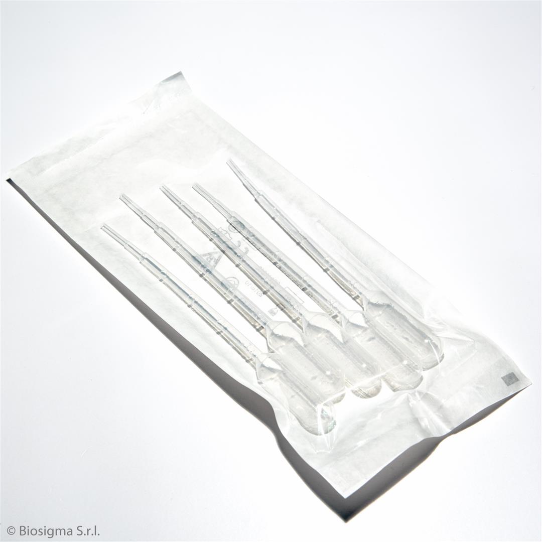Biosigma BSV135 pipetta Pasteur 1 ml sterile 5 pezzi
