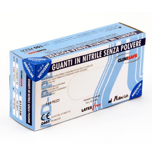 Biosigma BSI084R guanti nitrile XL senza polvere non sterili