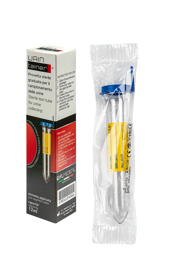 FL Medical Promed 25190 provetta urina 12 ml con etichetta