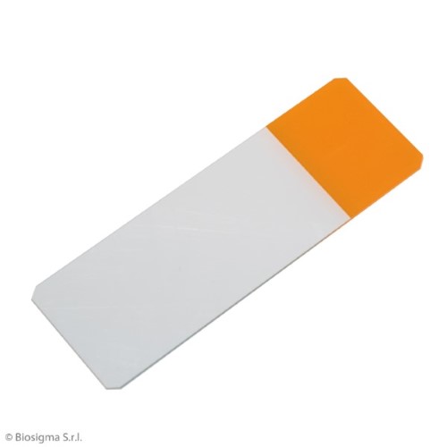 Biosigma VBS656/AR vetrini microscopio banda arancione 26x76 mm