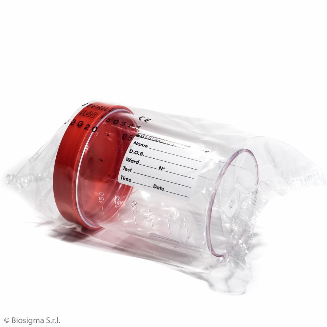 Biosigma BSC195 contenitore urine 200 ml sterile singolo