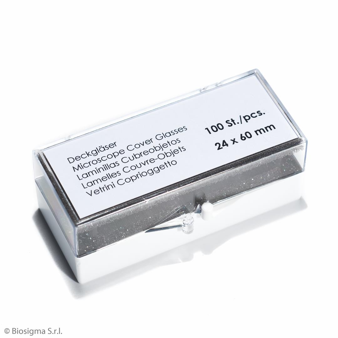 Biosigma VBS6512 vetrini coprioggetto 24x60 mm 0,16-0,19 mm