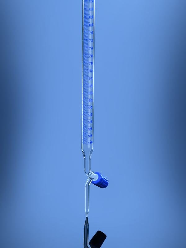 Glassco Burette PTFE buretta vetro classe AS