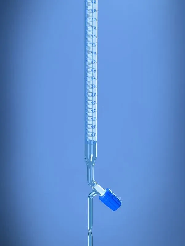 Glassco buretta Schellbach rubinetto PTFE classe AS
