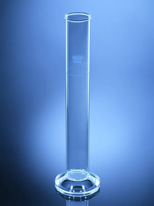 Glassco cilindro per densimetro base rotonda vetro