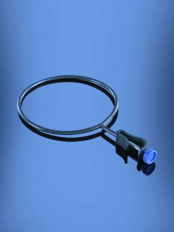 Glassco Retord Ring anello sostegno verniciato nero da laboratorio