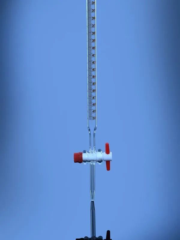 Glassco buretta vetro classe B rubinetto PTFE titolazione