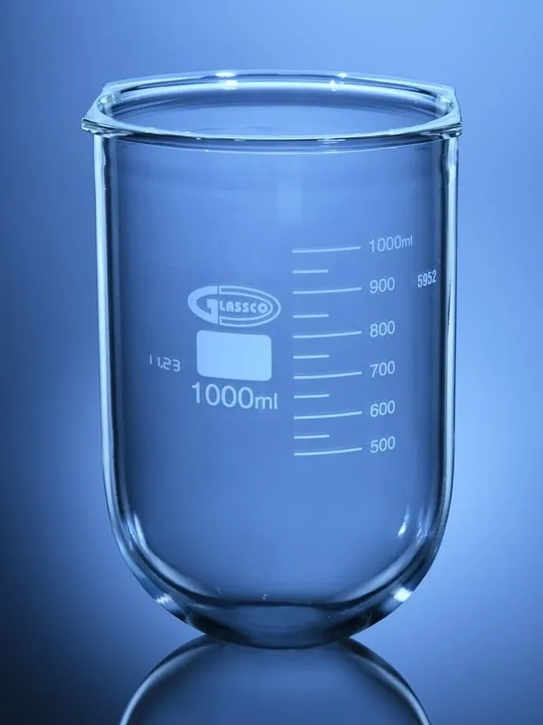 Glassco Flasks-L pallone vetro per dissoluzione taglio laterale
