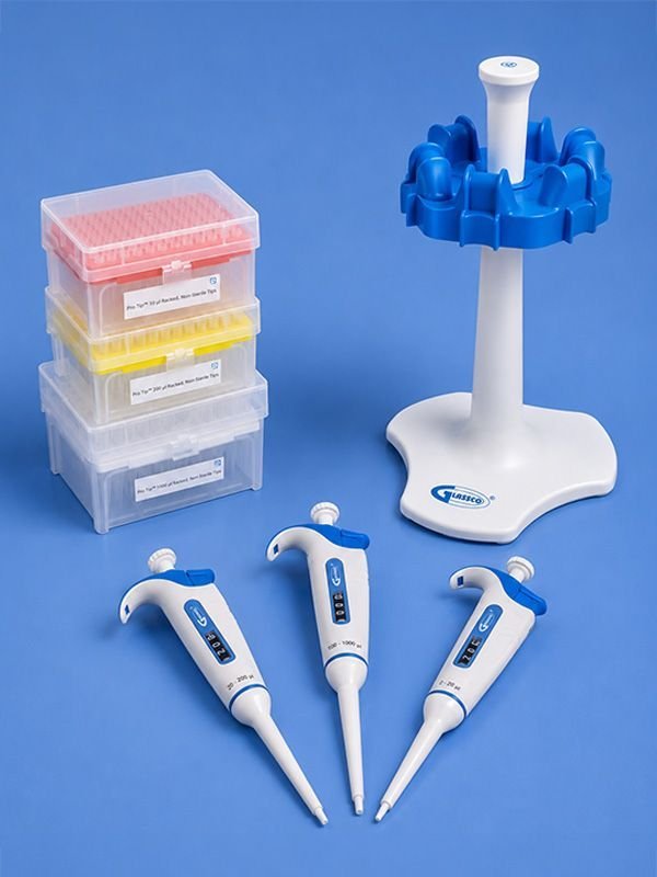 Glassco Viva set 3 micropipette laboratorio principianti