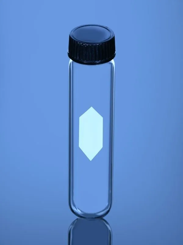 Glassco provette centrifuga vetro fondo tondo tappo a vite
