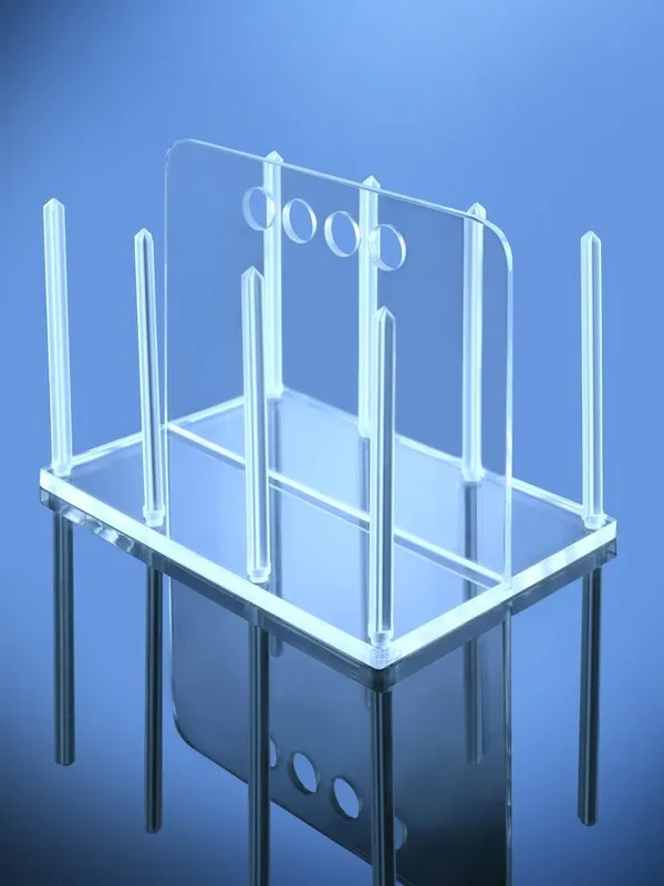 Glassco rack plastica per piastre Petri laboratorio