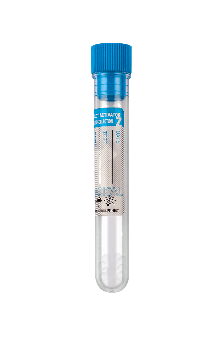 FL Medical Promed provetta siero granuli separatori rack 50 pz