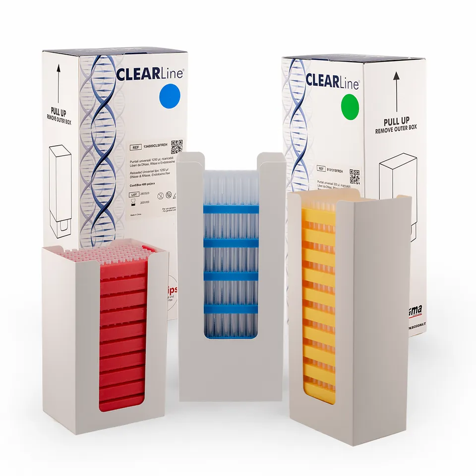Biosigma CLEARLine Universal puntali ricarica rack 96 posti