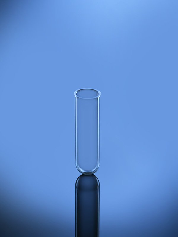 Glassco provette centrifuga fondo tondo vetro Boro 7.0