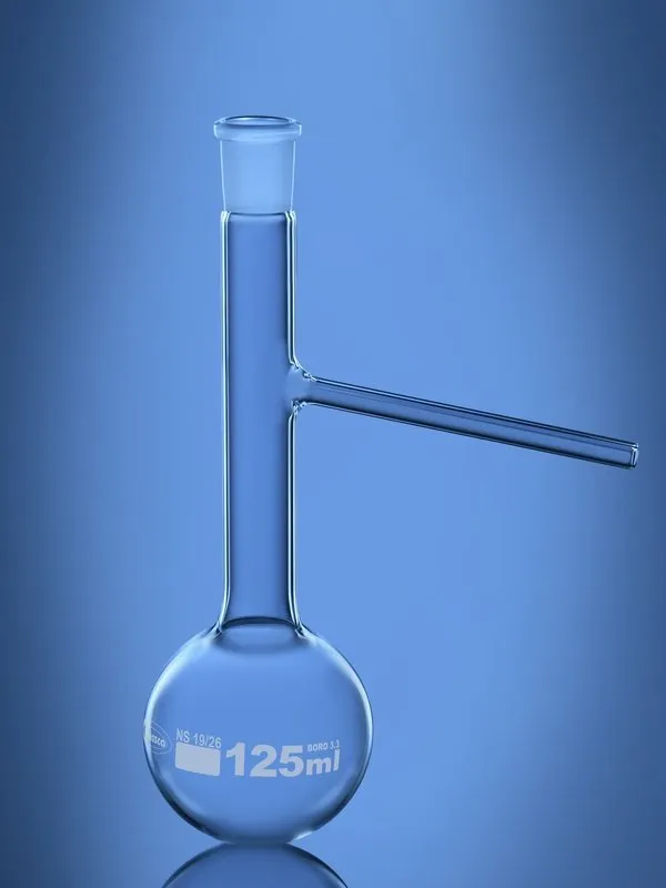 Glassco pallone distillazione vetro con giunto ASTM