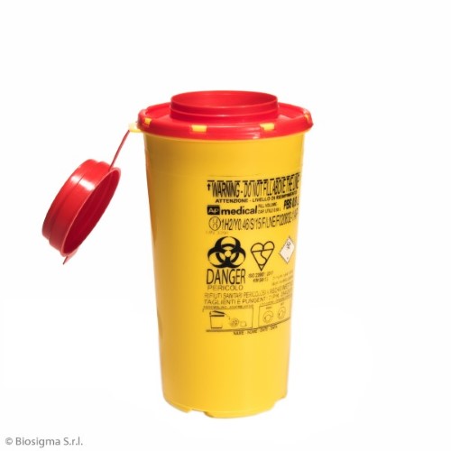Biosigma BSC312 contenitore rifiuti 12 L coperchio rosso