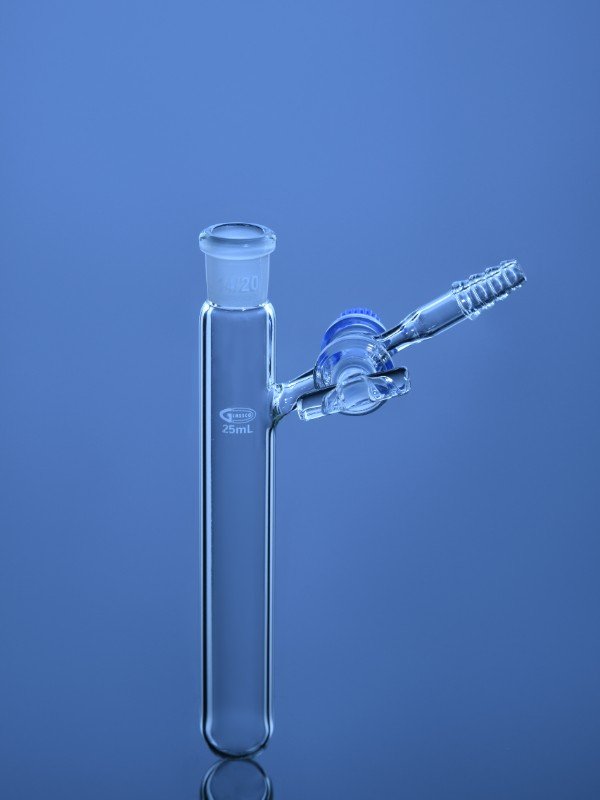 Glassco tubo reazione vetro nuovo laboratorio provetta