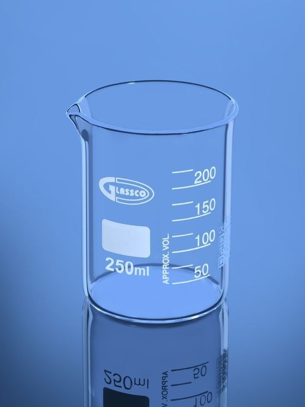 Glassco Becher Forma Bassa Quarzo con Beccuccio