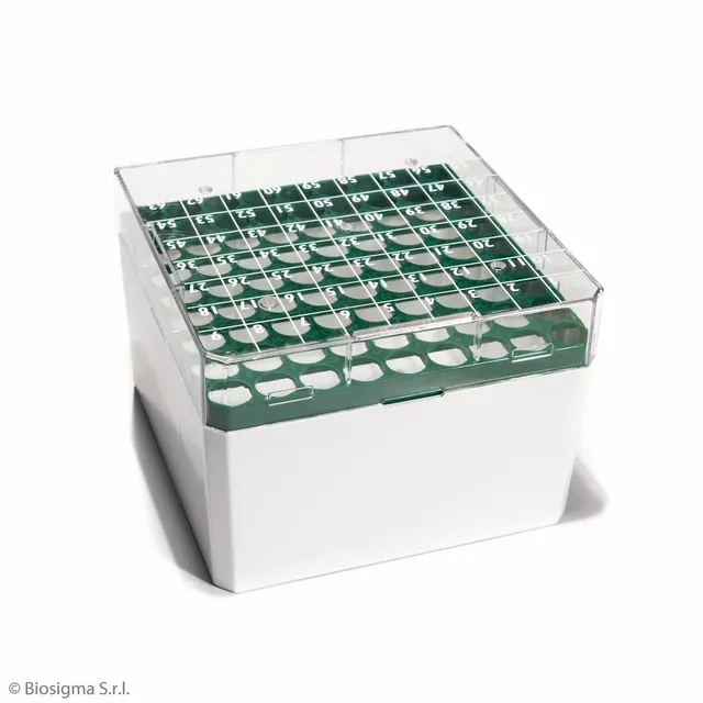 Biosigma CryoGen BSM58071B/V scatola 81 posti verde policarbonato