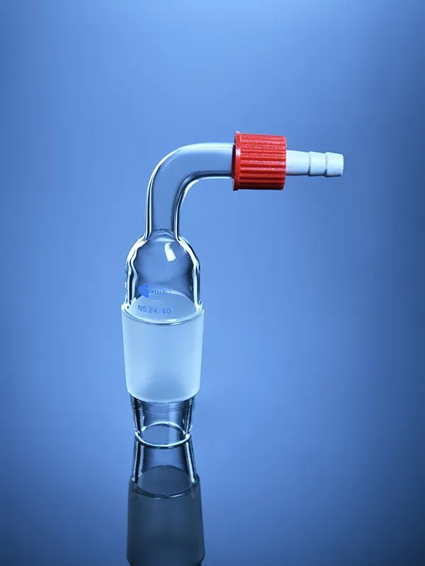 Glassco adattatore cono con tubo in gomma ASTM vetro