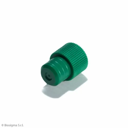 Biosigma BSO039 tappi provette PE verde scuro 12 mm