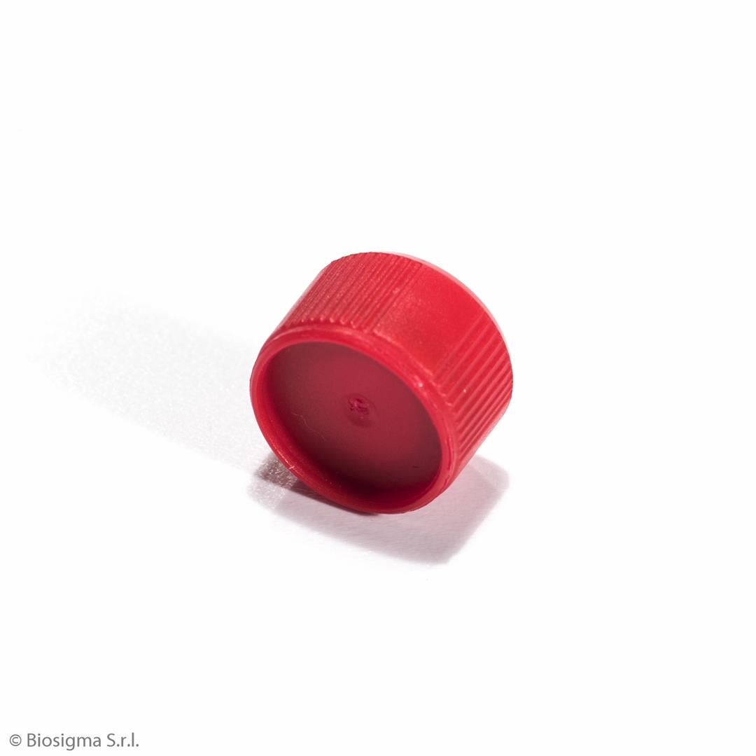 Biosigma CLEARLine CL811/RO tappo a vite rosso con O-ring