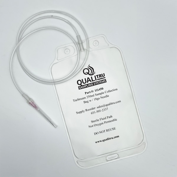 QualiTru TruStream 250 ml/18G sacca campionamento 100 pezzi sterile