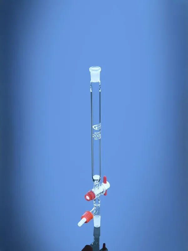Glassco colonna cromatografica vetro con fritto laboratorio