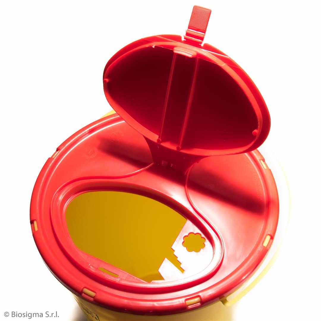 Biosigma BSC306 contenitore rifiuti 4 L coperchio rosso