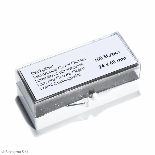 Biosigma VBS6512 vetrini coprioggetto 24x60 mm 0,16-0,19 mm