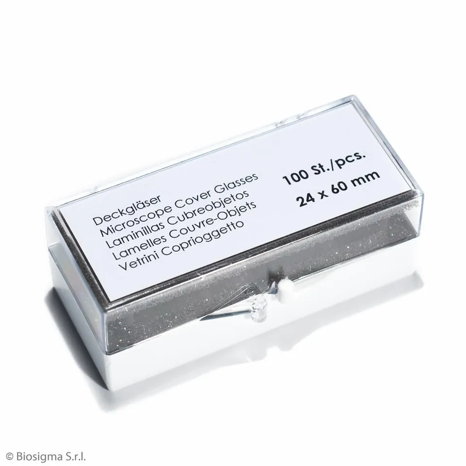 Biosigma VBS6512 vetrini coprioggetto 24x60 mm 0,16-0,19 mm