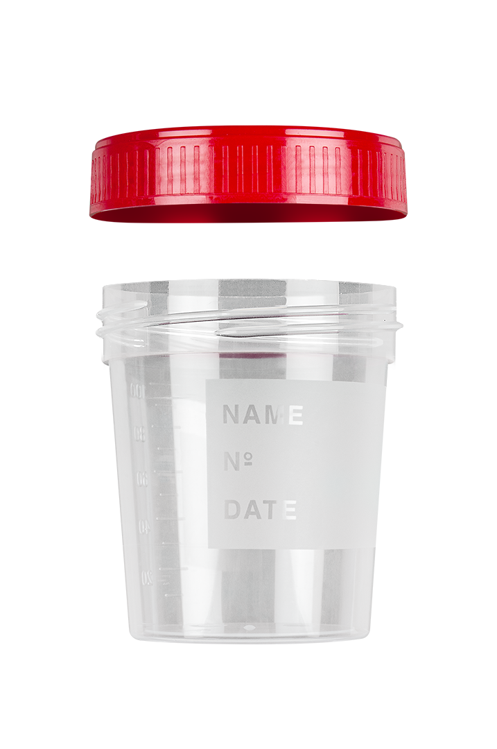 FL Medical Promed 25030 contenitore urina 120 ml tappo bianco
