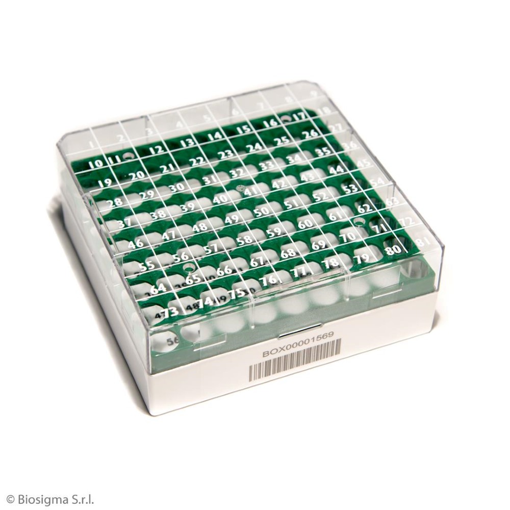 Biosigma CryoGen BSM58061B1D/V box 81 posti verde