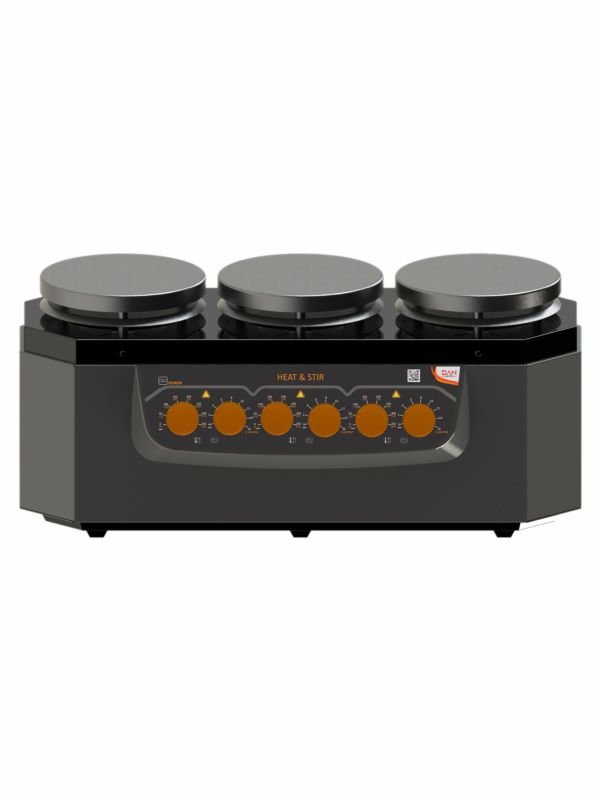 Glassco Agitatore Magnetico 3 Postazioni con Piastra