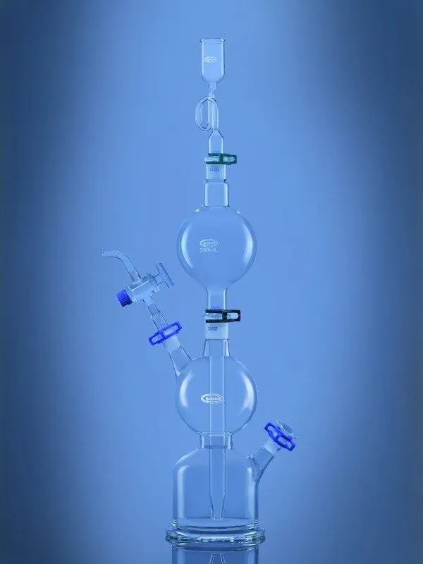 Glassco apparecchio Kipp generatore gas vetro laboratorio