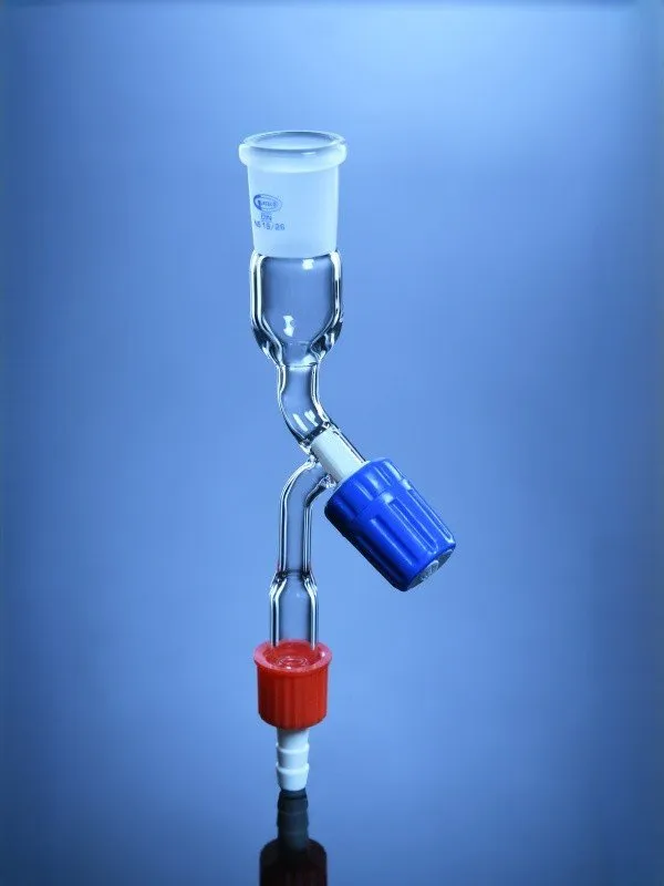 Glassco Adattatore Vetro con Rubinetto PTFE
