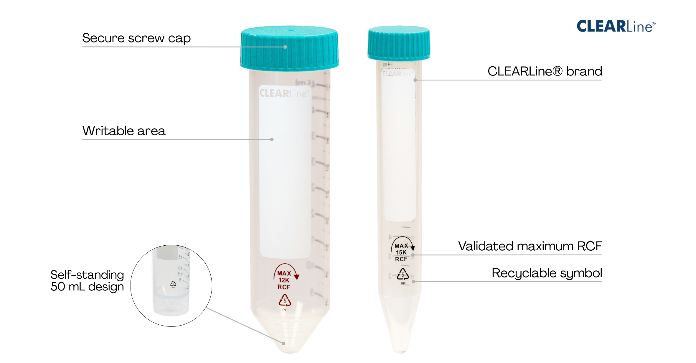 Biosigma CLEARLine CL475 provetta conica 50 ml sterile rack
