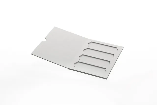 Biosigma BSI201 portavetrini cartone 4 posti con coperchio