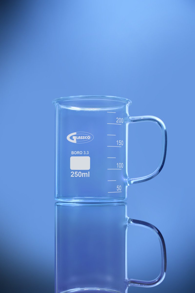 Glassco Boccale becher vetro parete pesante