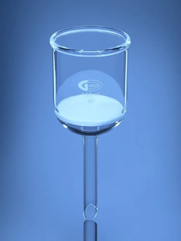 Glassco Imbuto Buchner ASTM disco filtrante in vetro