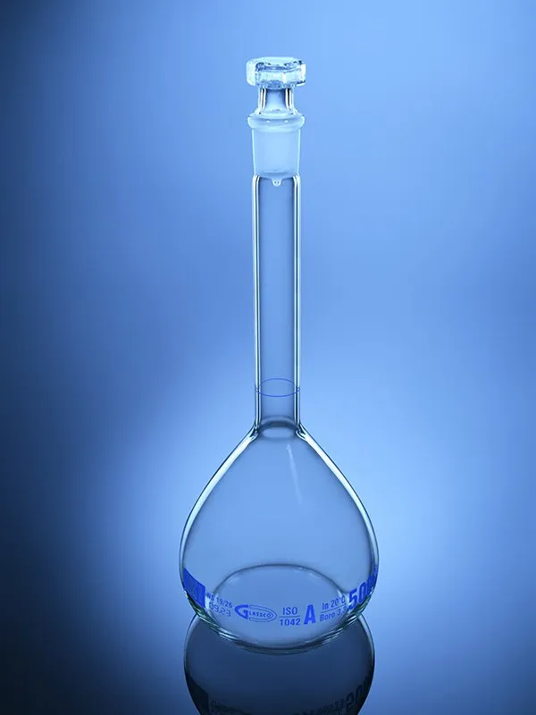 Glassco matraccio tarato Classe A QR tappo vetro