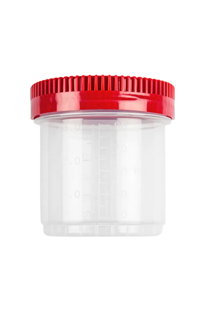 FL Medical Protainer 90 ml contenitore cilindrico con tappo a vite